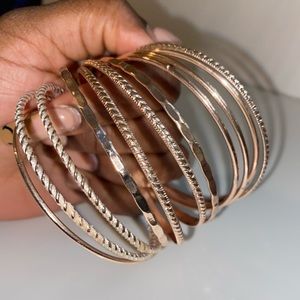 11 Rose Gold Bangels!!!